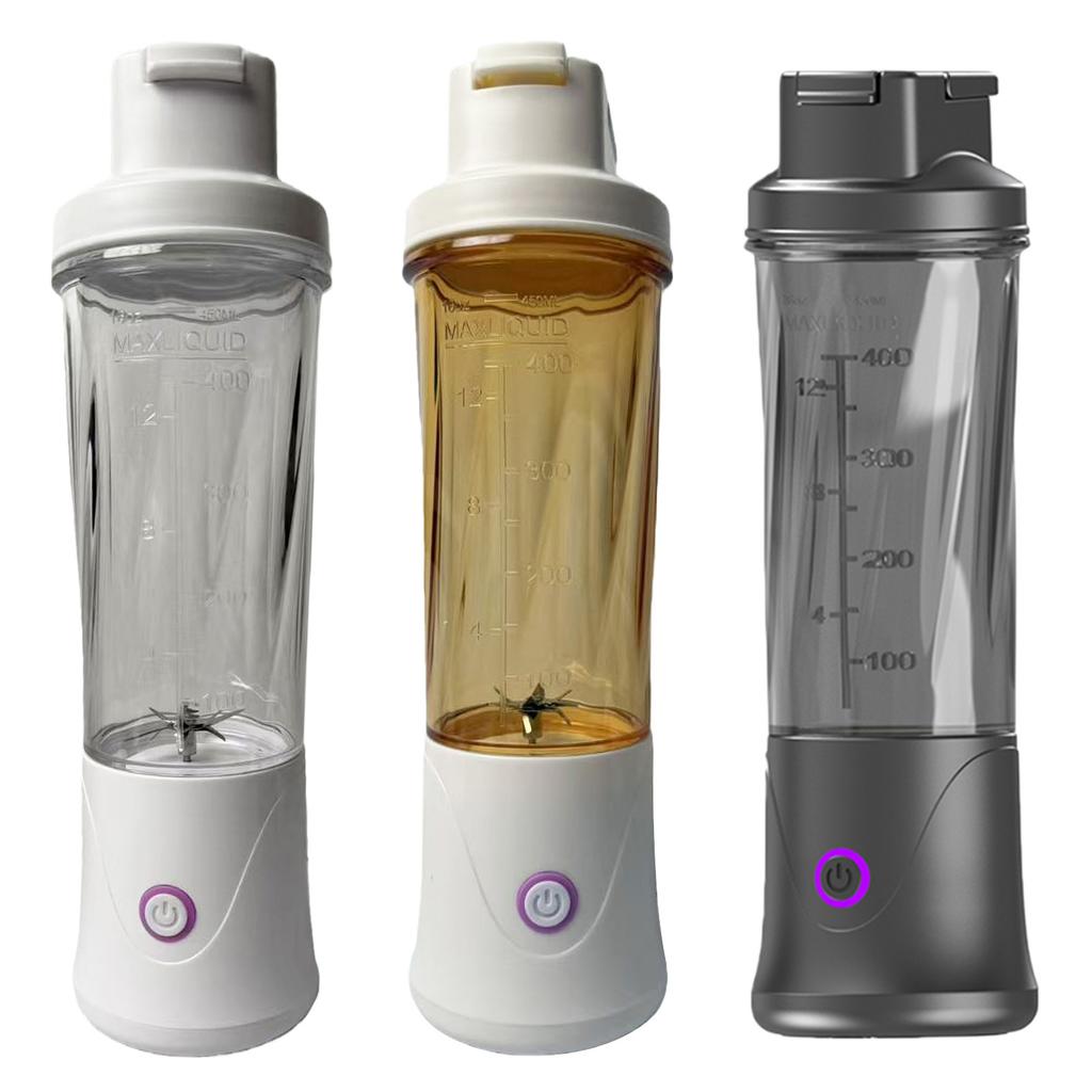 Mini Small Blender Cup for Smoothies Juicing and Food Processing 450ML Cordless Portable Juicer for Picnic/Sports/Office