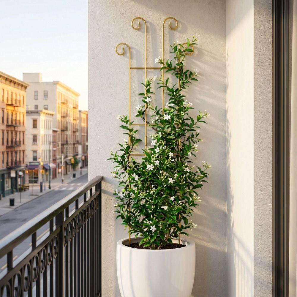 Decorative Garden Plant Trellis Iron Metal Plant Trellis Frame Plant Support Rack Garden Trellis