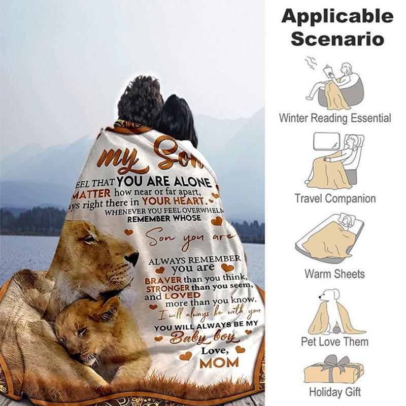 1pc Lioness and Cub Love Blanket Home Decor, Throw for Couch, Outdoor Blanket .W097