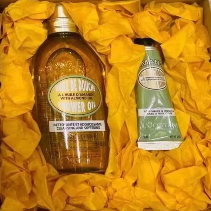 Sweet Almond Bath Oil & Hand Cream Gift Set