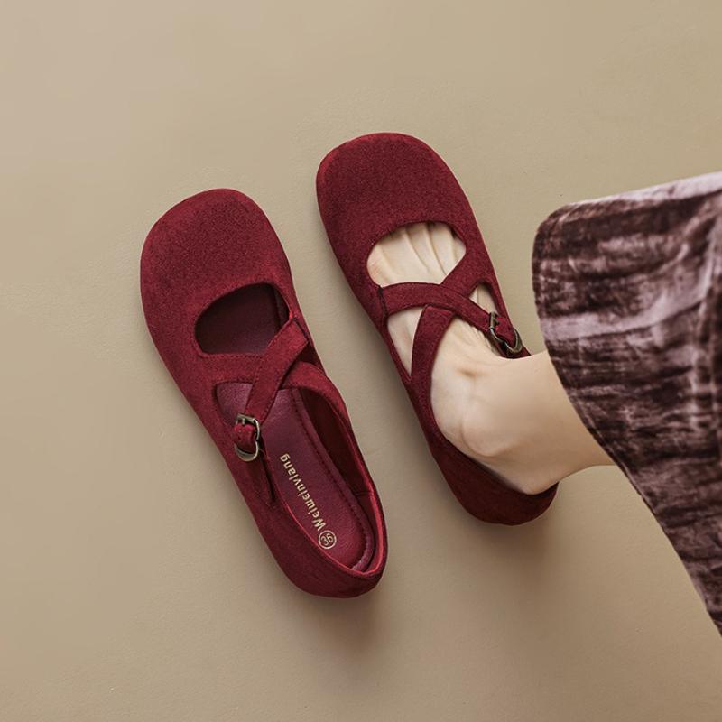 2025 Spring Autumn Fashion Women's Buckle Strap Flats Leopard Print Round Toe Outdoor Casual Shoes