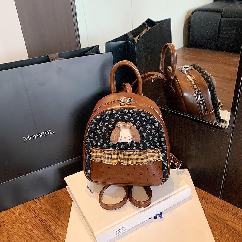 Cute Cartoon Mini Small Bag Women's New Niche Design Versatile Backpack Fashionable and Sweet Small Schoolbag