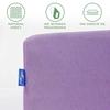 Fitted sheet 120x200 jersey 100% COTTON light purple