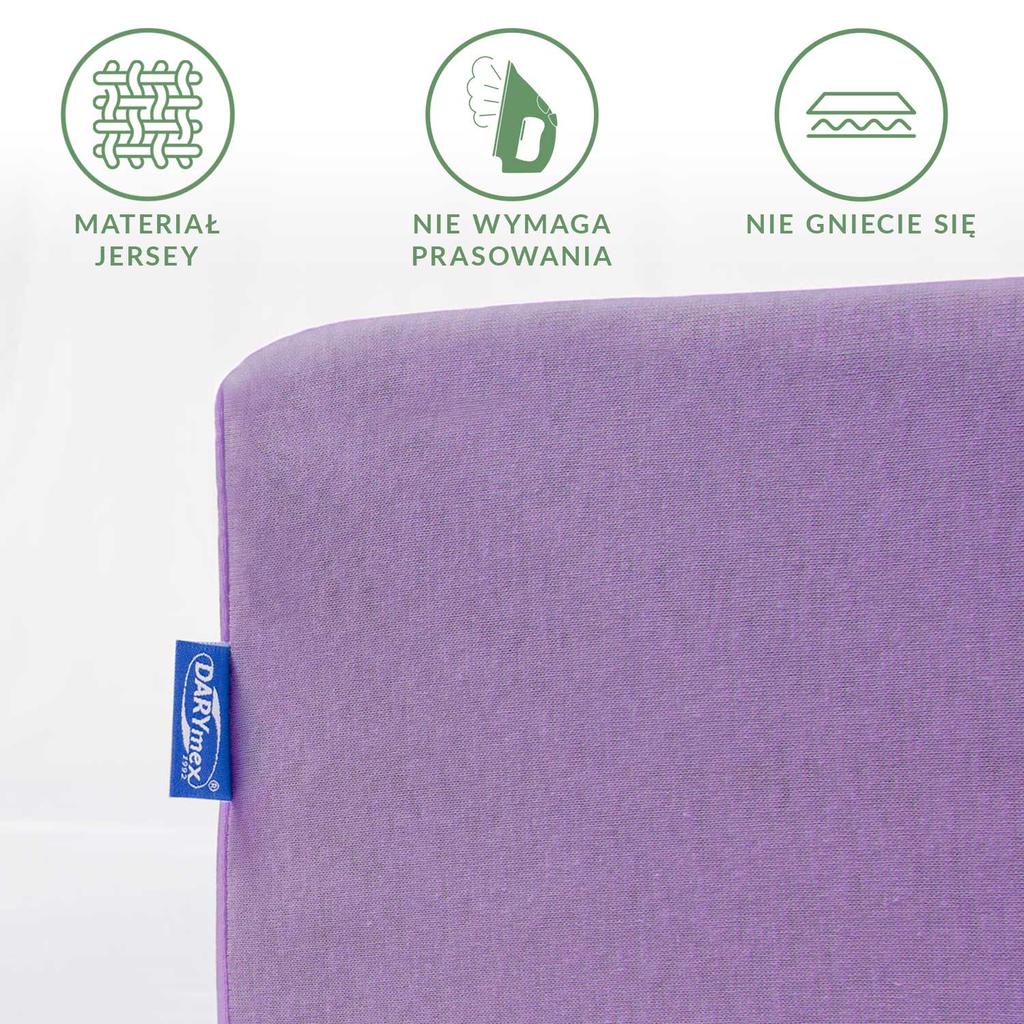 Fitted sheet 120x200 jersey 100% COTTON light purple