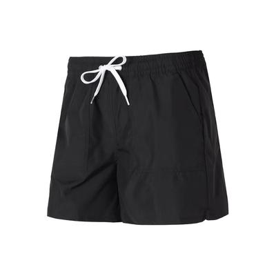 Solid Color Outdoor Sports Elastic Waist Straight Loose Casual Shorts Women Shorts Black VN0A5AR7BLK