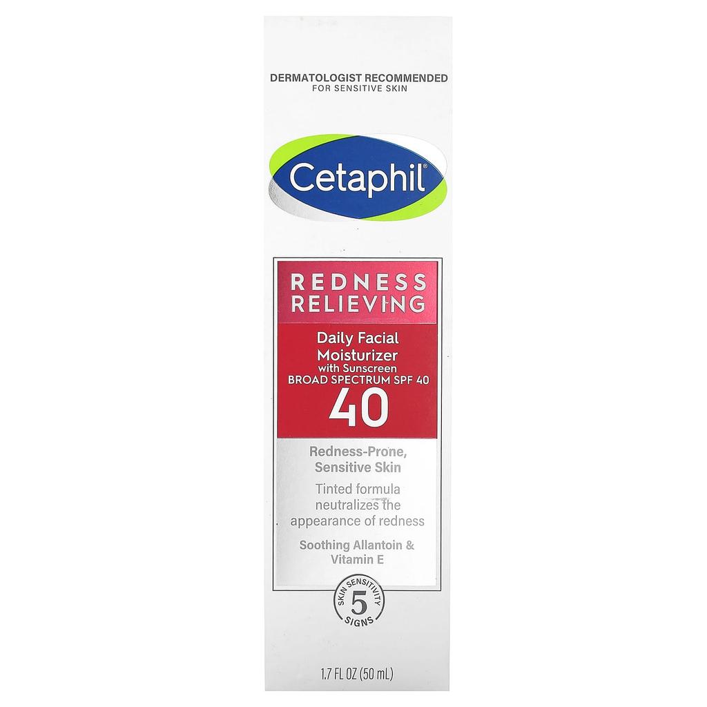 Redness Relief, Daily Facial Moisturizer, with Sunscreen, Spf 40, 50Ml(1.7Fl Oz)