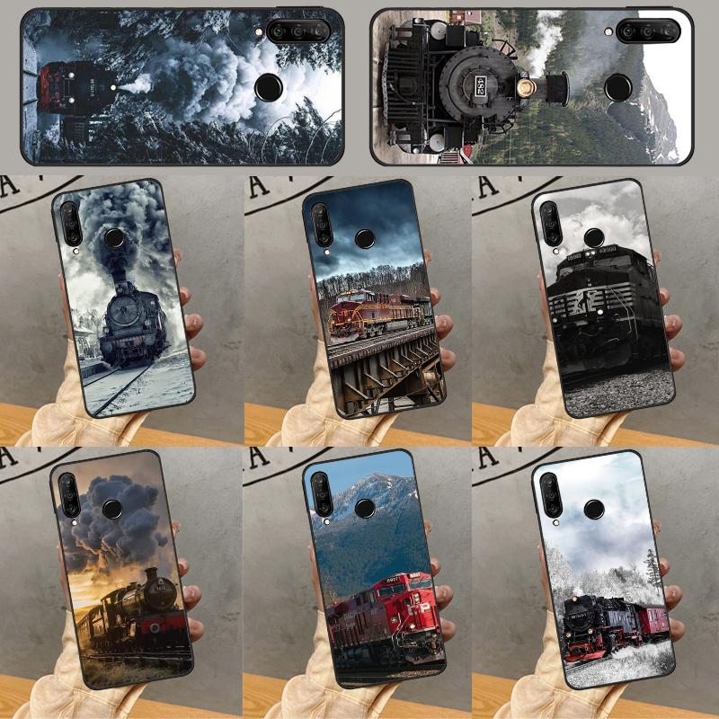 Train Railway Travel For Huawei P40 P20 P30 Lite P60 Pro Nova 10 9 SE 5T 12i 12s 11i Y91 Y90 Y60 Y70 Y72 Y61 Case