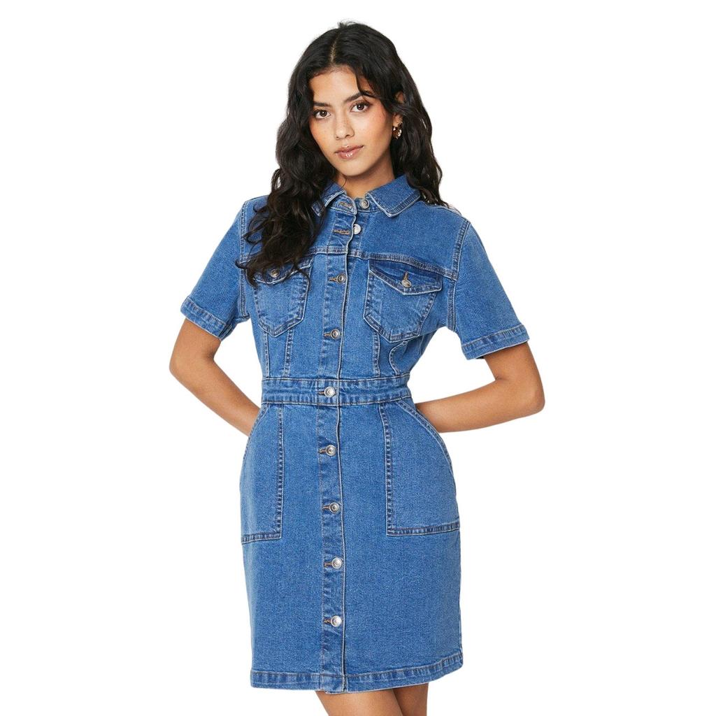 Dorothy Perkins Womens/Ladies Denim Petite Mini Dress