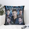Dean Winchester Supernatural Pillowcase Printing Fabric Cushion Cover Decorations  Throw Pillow Case Cover Home Zipper 45X45cm