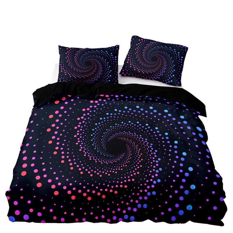 

Пододеяльник с абстрактным узором, геометрический чехол, 3D Galaxy, комплект постельного белья, полный двуспальный для девочек, подростков, взрослых, декор спальни 70x133cm 2pcs
