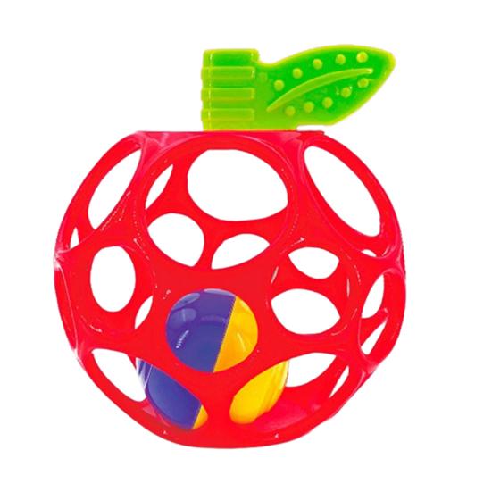

Baby Rattle Grab Ball for Infants Soft Silicone Teething Toy with Holes BPA-Free Birthday Gift And Bath Toy for Newborns 0-12 Months B
