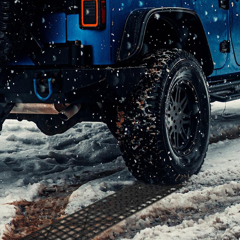 LIFKOME Stuck Helper Escape Boards, Set of 2, for Cars, Snow Helper, Tire Anti-Slip, for Snowy Roads, Sandy Beaches, and Muddy Roads, Stuck Relief,