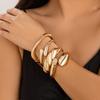 Ingemark 7 Styles Exaggerated Chunky Water Drop Open Cuff Bangles for Women Adjustable Arm Bracelet Grunge Jewelry Steampunk Men