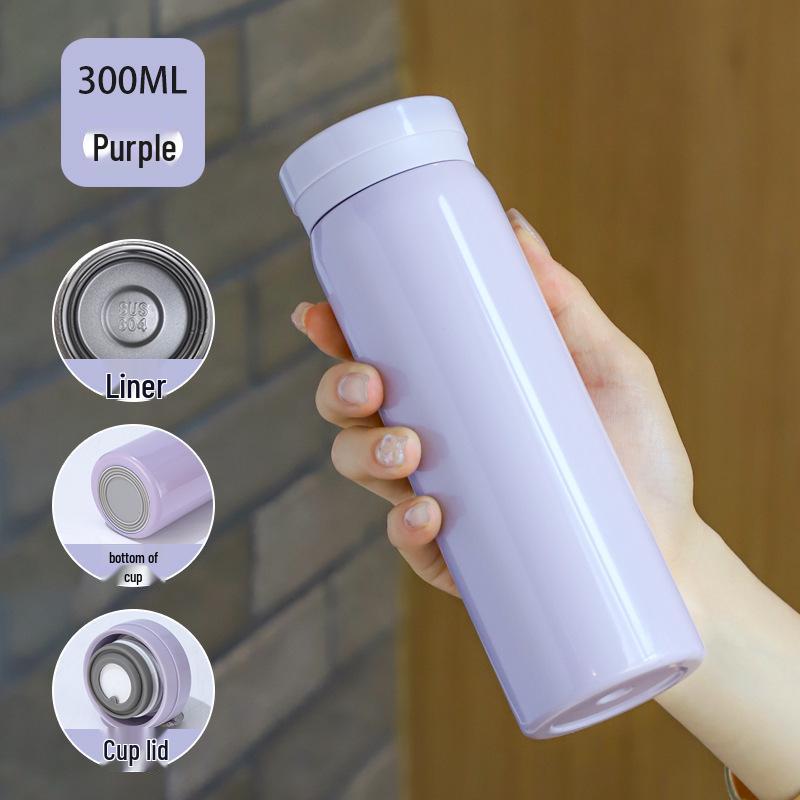 Starry Sky Mini Thermos Cup, Portable Engraved Water Cup for Men, Women, and Children, Cute, Fresh, and Creative Internet Celebrity Style.