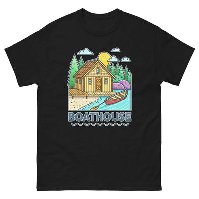Bootshaus Alltag Ort Gebäude Ort T-Shirt