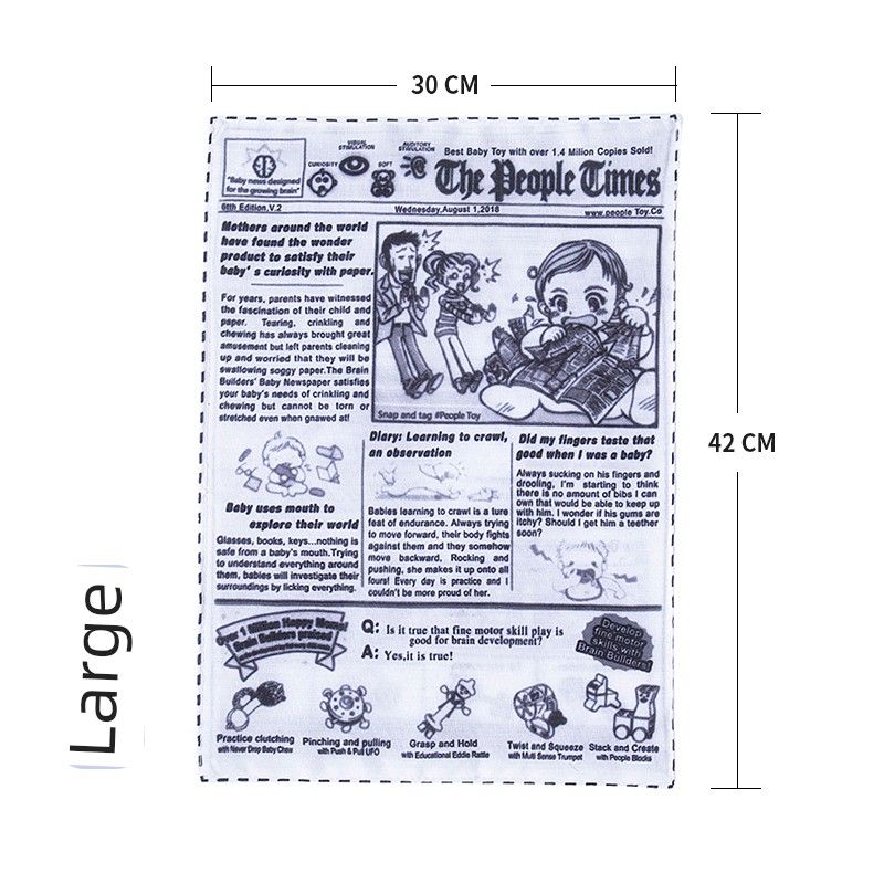 

Dog Toy Vocalization Bite-Resistant Molar Rod Corn Newspaper Teddy Bichon Golden Retriever Small Size Dogs Relieving Stuffy Pet Supplies Big newspaper