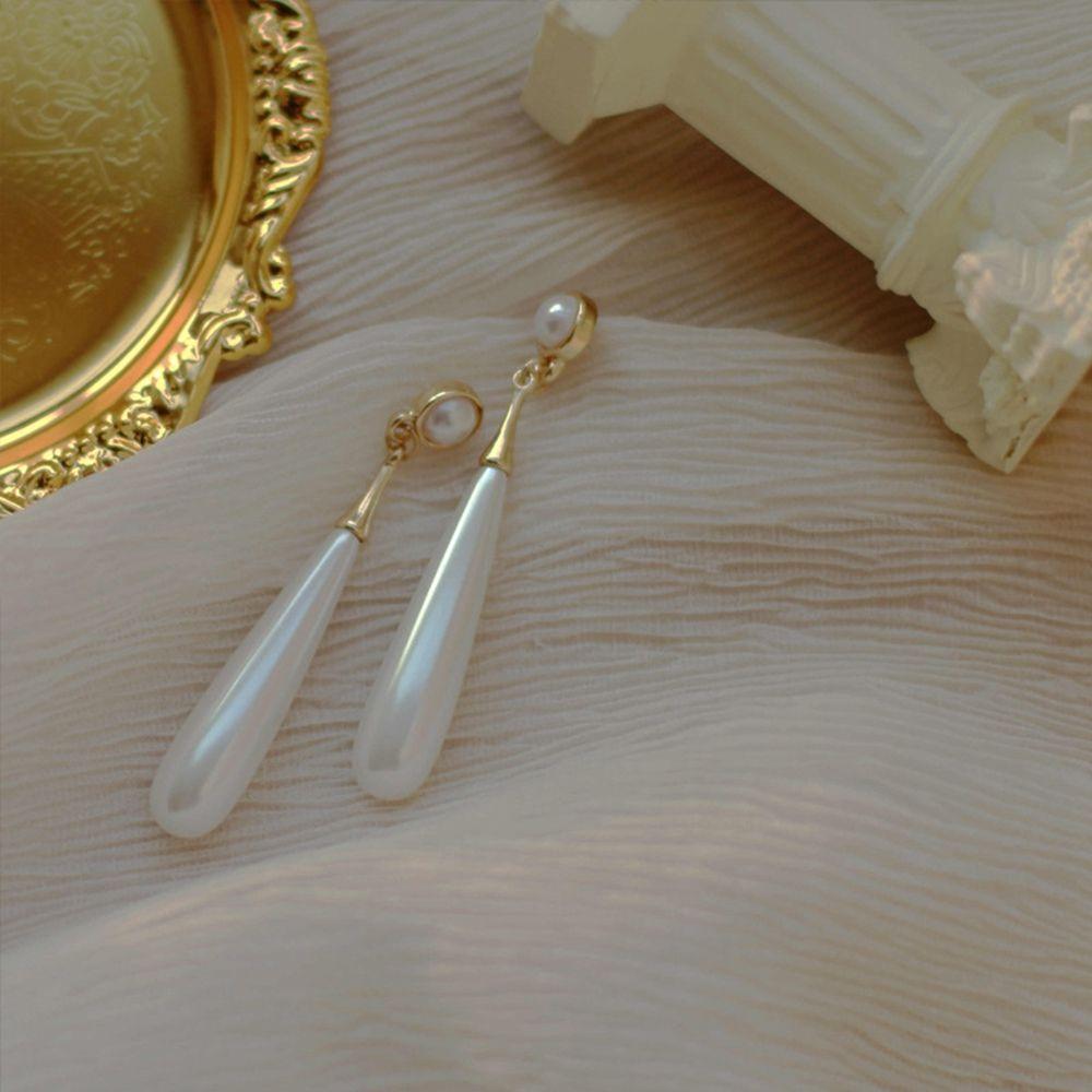 

Длинные серьги Серьги-капли Серьги в корейском стиле Серьги с жемчугом Женские серьги-гвоздики золотой