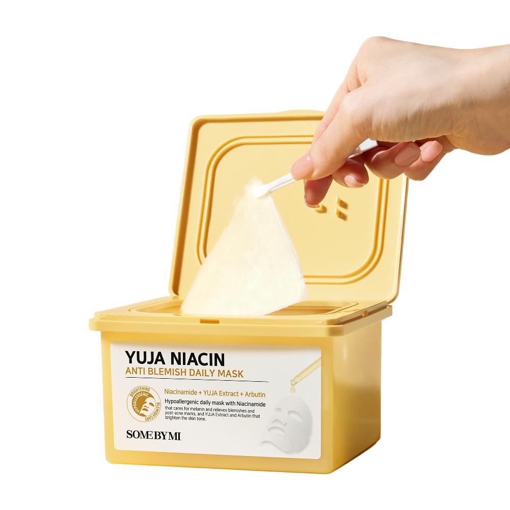 

Some By Mi Yuja Niacin Anti Blemish Daily Mask – Ежедневная тканевая маска с ниацинамидом и экстрактом юдзу, корейская