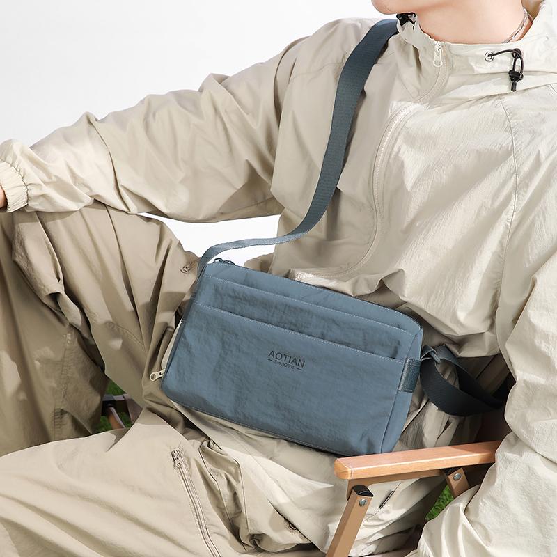Sac bandoulière pour homme Sac de travail Sac multi-couches pour téléphone portable