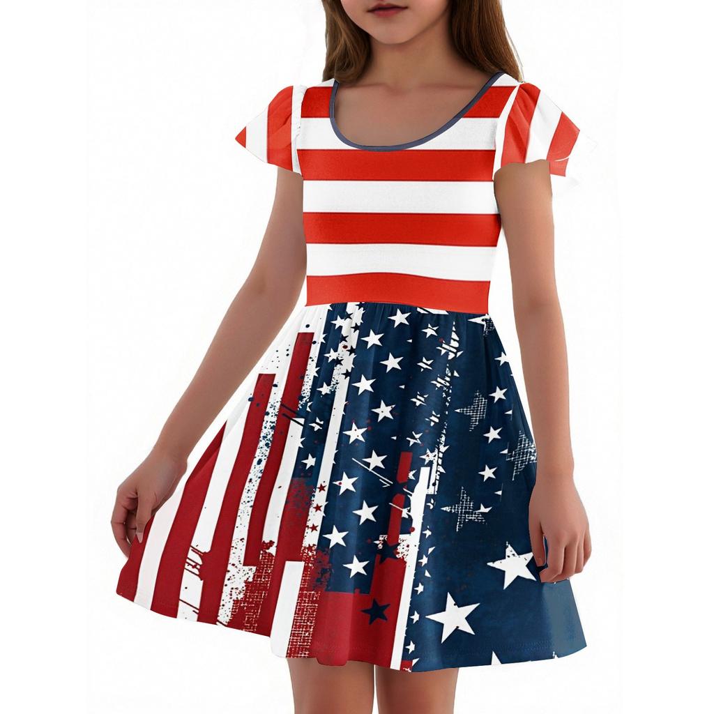 Girls Toddler SleeveDress Dresses Casual Party School Dresses Clothes For Girls
