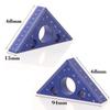 FTtool Aluminum Alloy 3D Triangle Ruler, Height Gauge, Marking, Multi-Function Measuring Tool, Rust-Resistant, Dual Inch/Millimeter Scale, for Woodwor