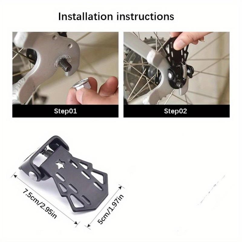 Foldable Bicycle Rear Foot Pegs Universal For Mountain Bike Passenger Foot Rest Pedal Mtb Rear Seat