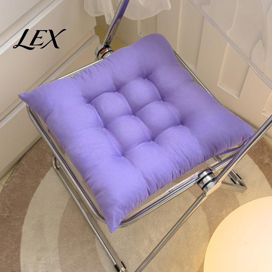 Car Seat Comfort Cushion Square Chair with Ties, Ultra Soft Office Cushion, 15.75"x15.75" Breathable Pad for Home Work All Seasons