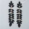 Color Glass Rhinestone Long Earrings Women Luxury Earrings Pair