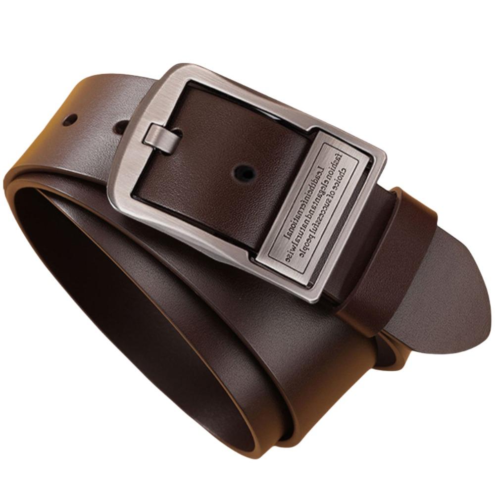 120cm Leather Belt Men Retro Metal Buckle Belt Fashion Men s Belt  Suit