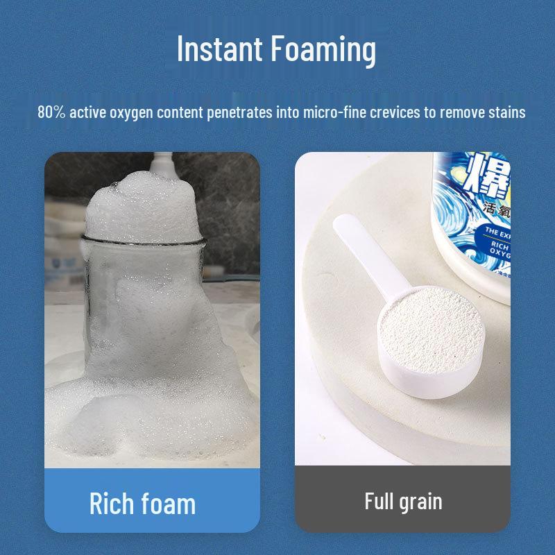 Floral Scented Color Bleach Powder Stain and Yellow Remover for Colored Clothes, School Uniforms – Powerful Universal Stain Removal Formula.