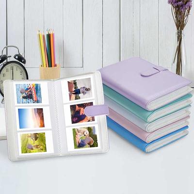 108 Pockets Photo Album for Mini 2-3 Inch Film Camera Storage PU Leather Stamp Collection Book, Mini Photo Paper Organizer