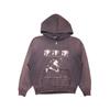 Mens Oversized Washed Distressed Zip-Up Hoodie Cotton Heavyweight Streetwear Sweatshirt