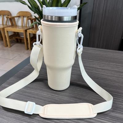 Water Bottle Carrier Bag Holder Adjustable Shoulder Strap Cup Sleeve Tumbler 30/40 Oz Water Bottle Sling Bag Sleeve Holder Carrier