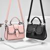 Chic Retro Small Shoulder Bag For Women In Blue Pink Khaki Orange Black
