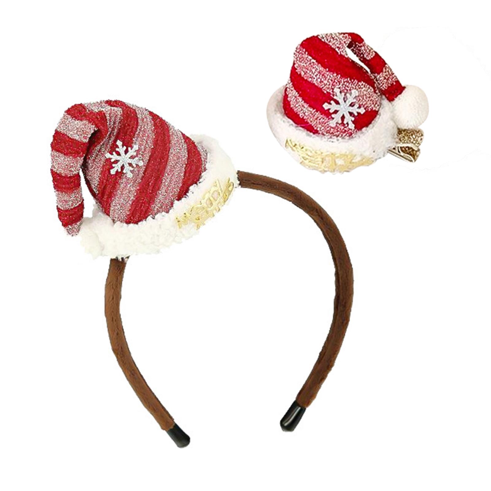 

Trendy Christmas Headbands Hair Pin for Children Girls Party Santa Hat Hair Band Hoop Decoration Hair Accessories Gifts 1