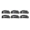 100pcs Hair Extension Clips Multipurpose 38mm 10 Teeth Wig Clips for Hair Extensions DIY Black