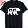 Fathersday Unisexs Fun Papa Bear For Outdoor Nature Dads TShirt Unisex Summer Cotton Printed TShirt Casual Streetwear Clothes