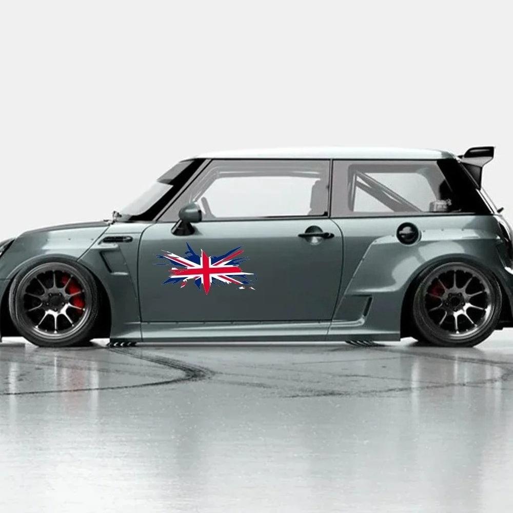 Car Body Side Stickers Union Jack Colour Flag Vinyl Decals For Mini Cooper S F56 F55 F57 R55 R56 R60 F60 R61 Auto Decoration