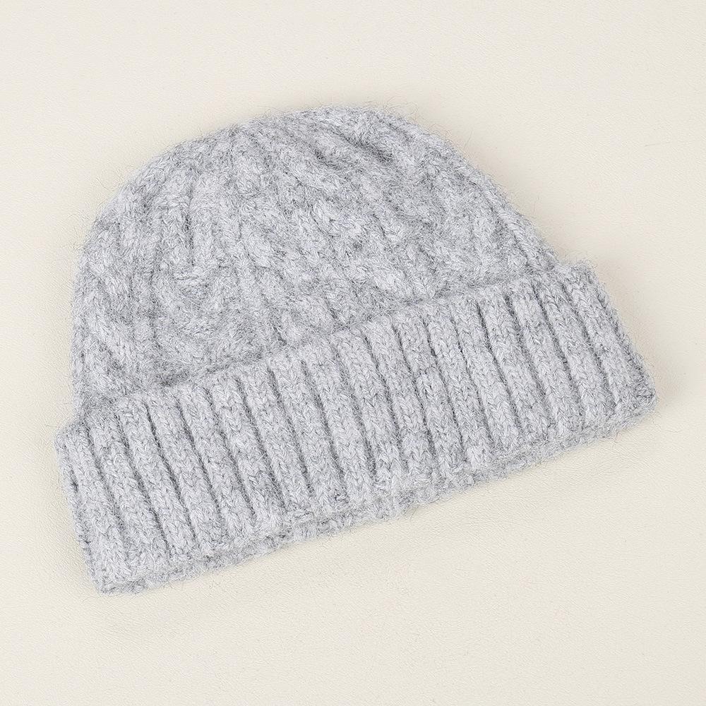 Early Autumn Casual and Comfortable Temperament Versatile Simple Solid Color Knitted Hat Outdoor Small Fresh Windproof Wool Hat