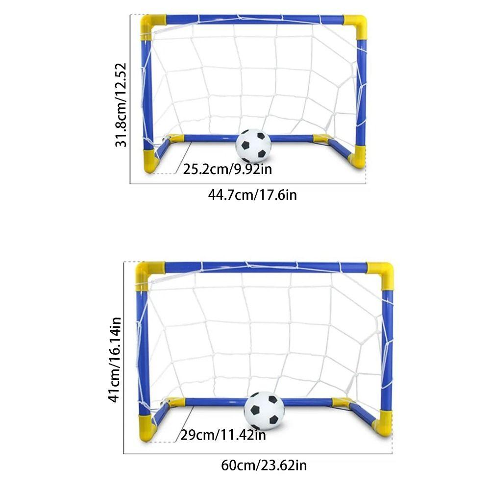 Foldable Kids Soccer Goal High-Strength Frame Indoor Soccer Post Frame Kit  Team Games