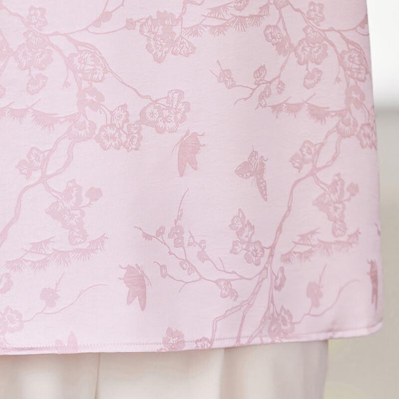 Pasite New Chinese Style Short Sleeve Top & Pants Set for Middle-Aged Women