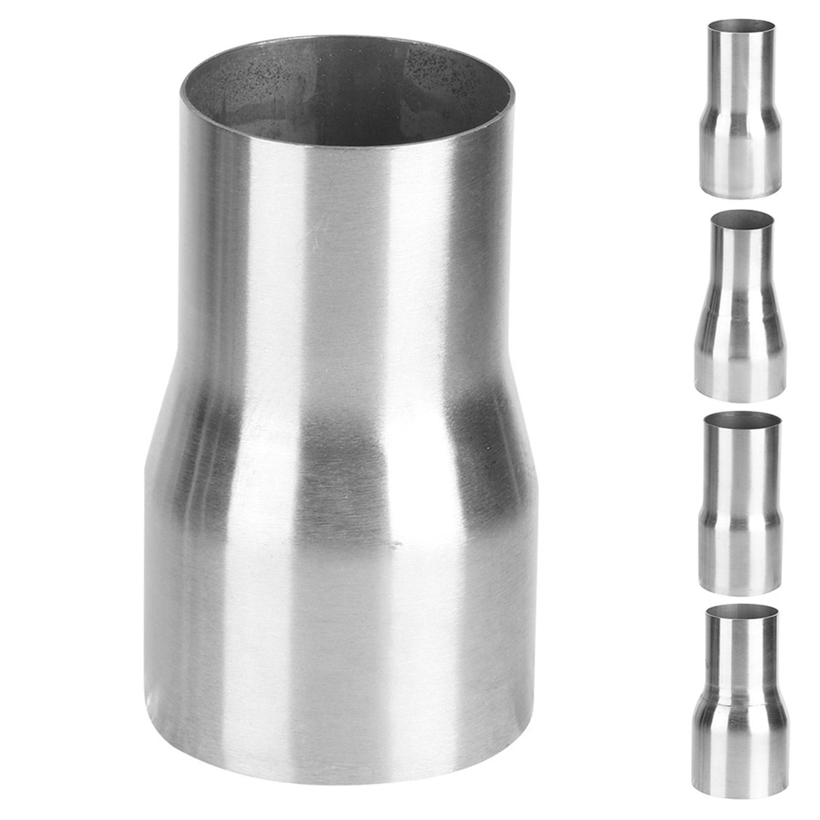 Tubo Reductor De Escape De Acero Inoxidable Pulido - Conector De 51 Mm A 76 Mm (2" A 3") Para Sistemas De Escape Y Turbo