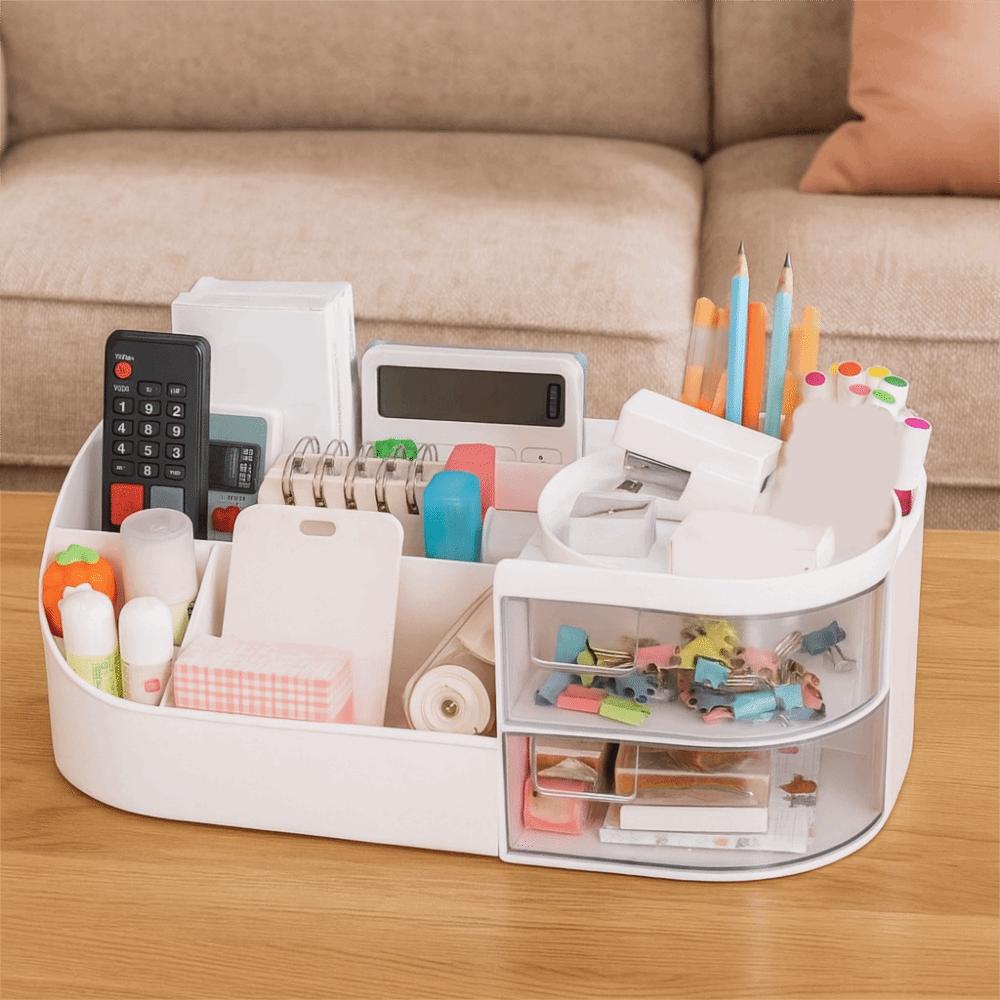 Large Capacity Cosmetics Storage Box Plastic Sundries Storage Box Office