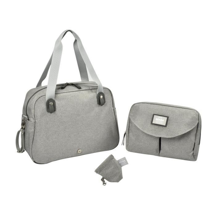 Béaba Les Sorties Sac À Langer Genève II Gris Chiné