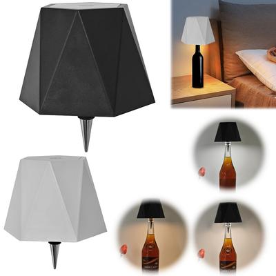 LED Wine Bottle Lamp Touch Control Wireless Table Lamp Stepless Dimming Creative Bottle Light for Indoor Outdoor Use