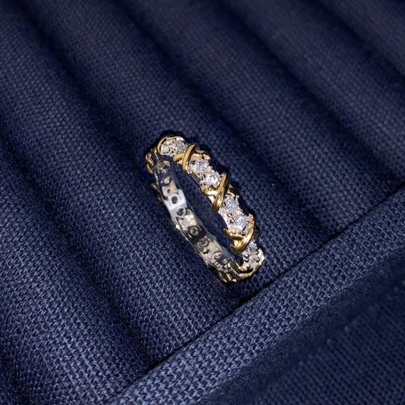 Eleganter Einzigartiger Design Verstellbarer Offener Ring Für Frauen Mit Strahlenden Edelsteinen