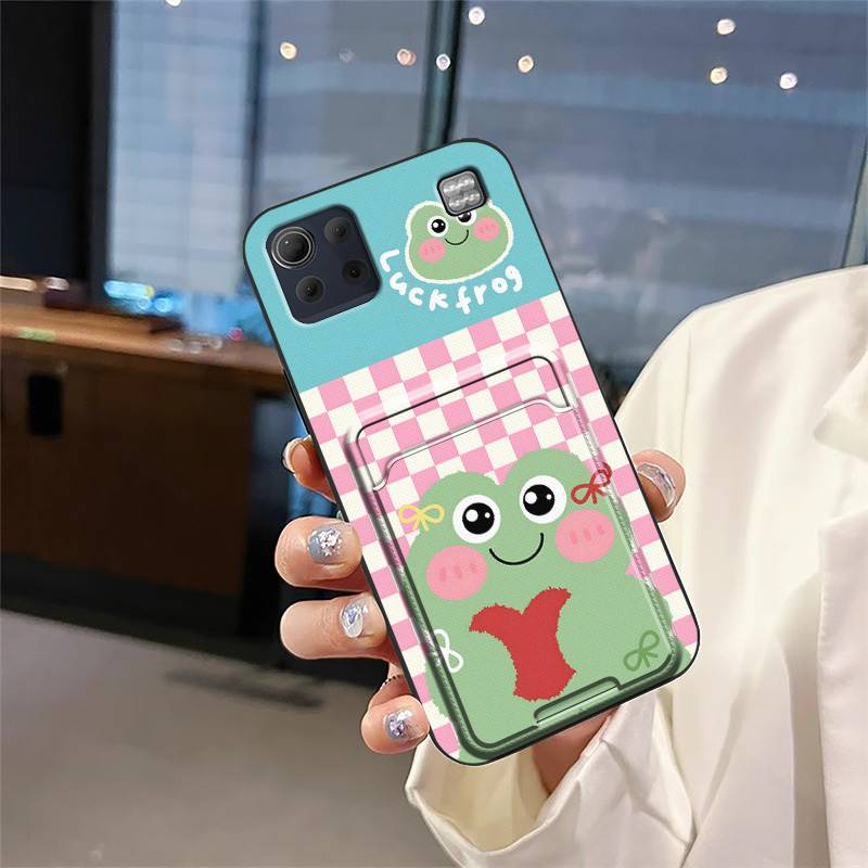 Back Cover Graffiti Phone Case For LG K92 5G/Q92 Card sleeve Card slot Card bag Cute Waterproof Durable Anti-knock TPU