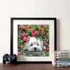 5D Diamond Painting Dog Diamond Embroidery Flower Mosaic Animal Rhinestone Picture Home Decoration Wall Art