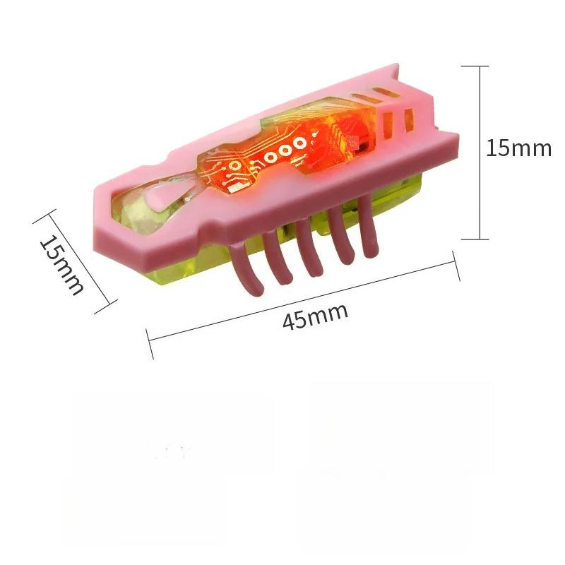 Funny Electric Bugs Cat Toy Automatic Escape Mini Robot Bug Vibration Insect Toys for Cats Battery Operated Cockroach Ladybug