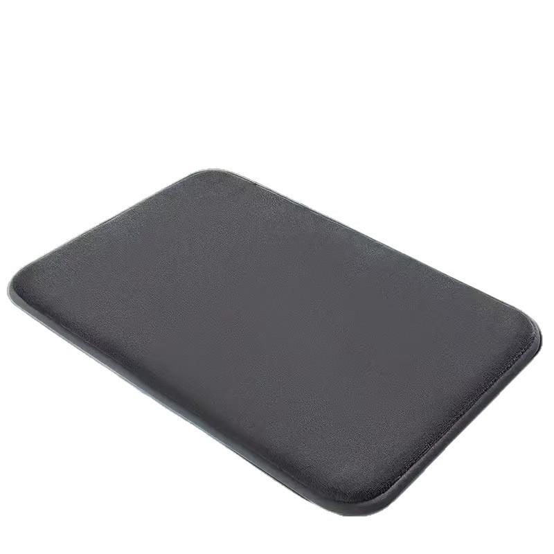 Non-Slip Quick Dry Coral Fleece Bath Mat - Water Absorbent Floor Rug for Bathroom Entrance